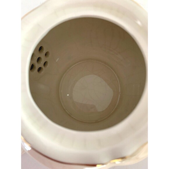 Arthur Wood  England Vintage Round Porcelain Teapot # 5906 Floral Design - Picture 7 of 11